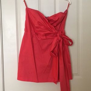 Mini Dress with Big Pink Bow